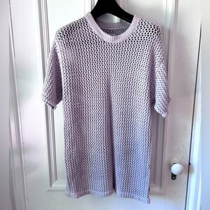 TNA Aritzia Blush Pink Ponderosa Knit T Shirt Size Medium